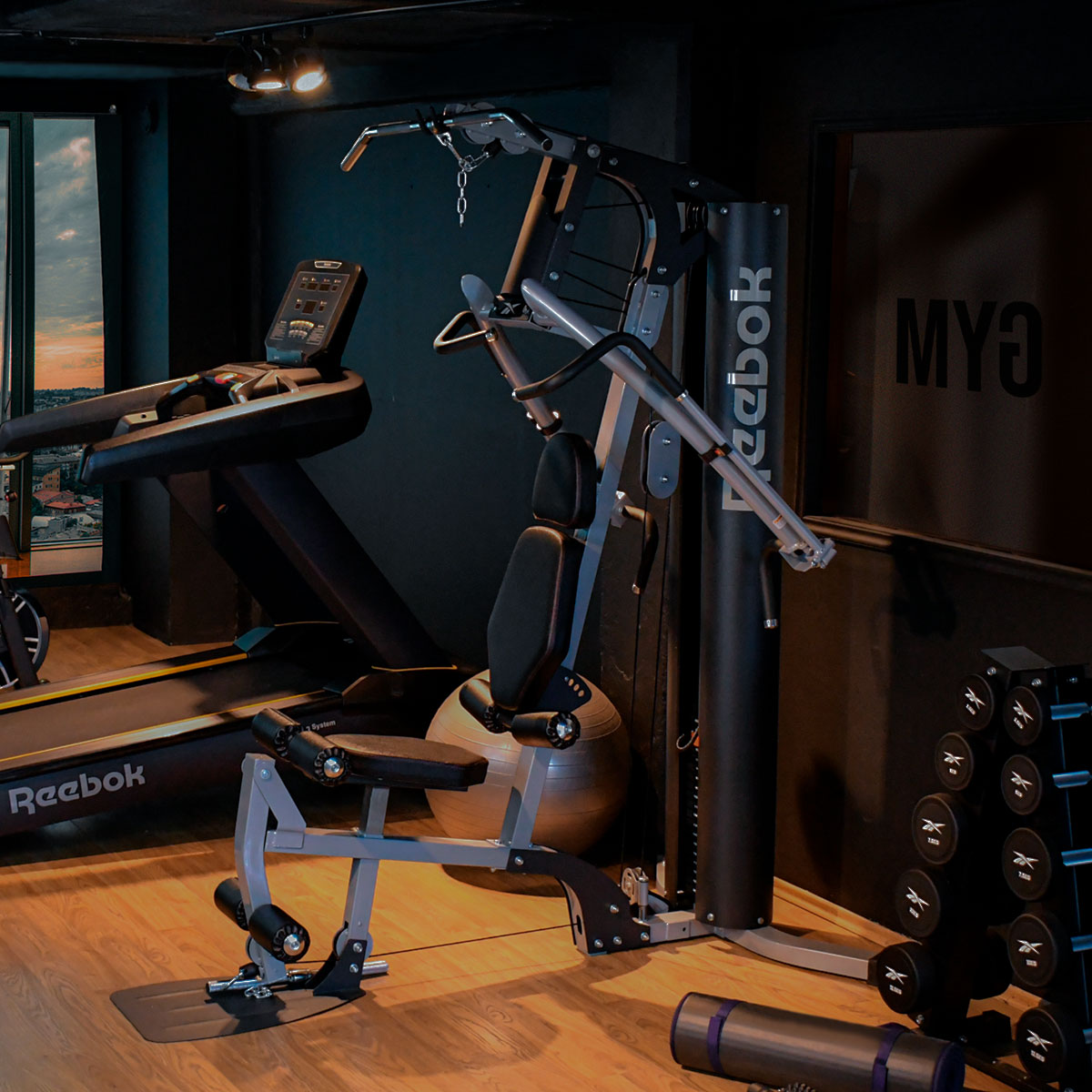 gimnasio residencial equipado